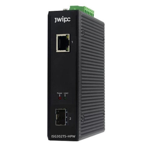 Convertidor multimedias gigabit - ISG302TS-HPW - JWIPC TECHNOLOGY CO., LTD. - de medios / no administrable / de alimentación Ethernet