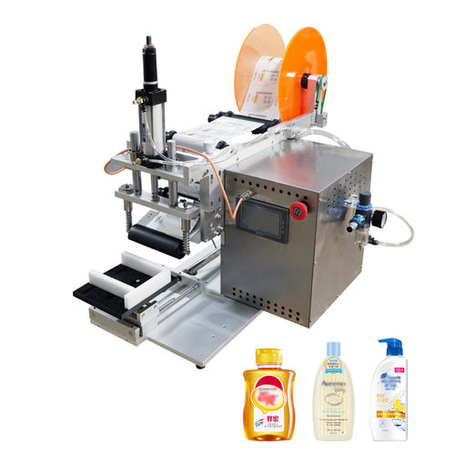 Máquina de etiquetado semiautomática - LM2 - Guangzhou Chaoxian Packing Machine Co., Ltd. - para botellas / de latas / para la industria farmacéutica