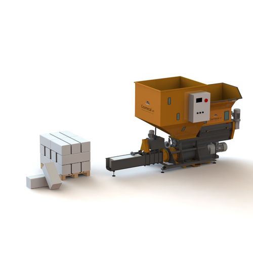 Compactador de basura para poliestireno - TAURUS- 485 - Cosmecal srl - estacionario / para descarga / de tornillo