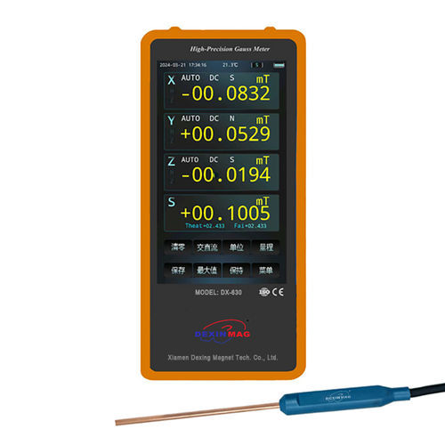Gausímetro digital - DX-630 - Xiamen Dexing Magnet Tech. Co., Ltd. - de mano / portátil / USB