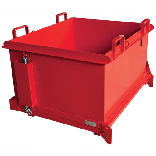 Contenedor de basura de fondo abrible - SBFO series - STOCKMAN - de metal / para carretilla elevadora