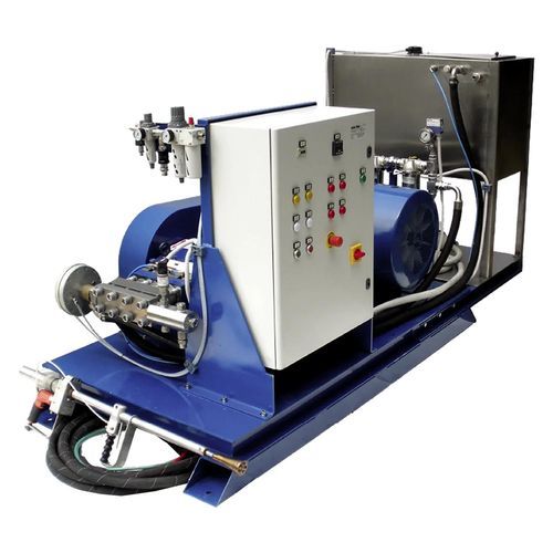 Limpiador de alta presión montado sobre patines - HPE-300-250-50-S5-M2 - Airmation ECP srl - con depósito / industrial / de alta presión
