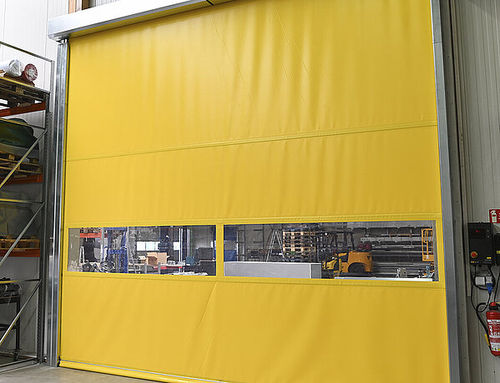 Puerta enrollable - ALIGA-Rapida VZ - Aliga-Tor GmbH - de tejido / de plástico / de PVC