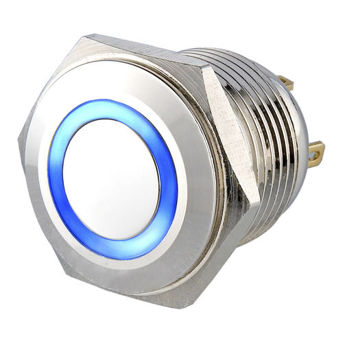 Botón pulsador con luz LED - LS16 series - YUEQING DANPU ELECTRIC ( LANGIR ) CO.,LTD. - antivandalismo / estanco / IK09