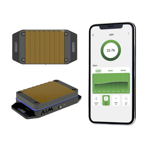 Monitor de control de la calidad del aire interior - AiM  - ESCOM ENHANCED SOLUTIONS WIRELESS & BATTERY-free s - de CO2 / humedad relativa / temperatura