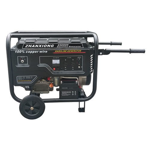Grupo electrógeno con motor de gasolina - ZX6500 - Chongqing Zhanxiong Machine Manufacture Co., Ltd. - monofásico / con ruedas / 60 Hz