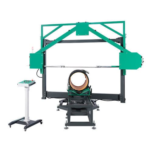Máquina tronzadora y chaflanadora de banda - SWT-C series - Hebei Mingmai Technology Co., Ltd. - motorizada / estacionaria / de alta velocidad