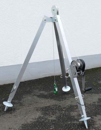 Trípode de elevación de aluminio - 144 - WIMAG GmbH - telescópico / compacto / ligero