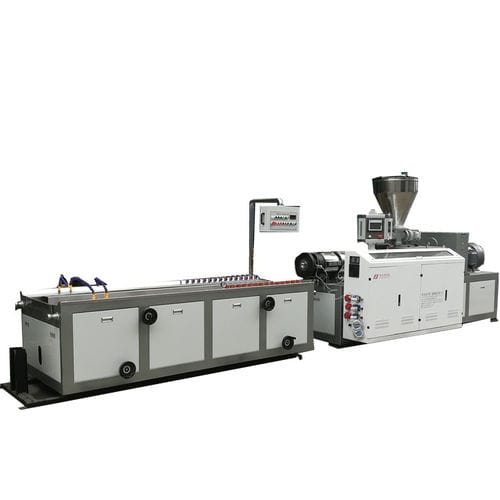 Línea de extrusión de doble tornillo cónico - YF series - Suzhou ACC Machine Co., Ltd. - doble salida / de perfiles / para PVC