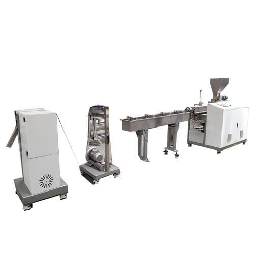 Granuladora de dos husillos - ACC20  - Suzhou ACC Machine Co., Ltd. - con cabezal de enfriamiento por aire / para PE / para PP