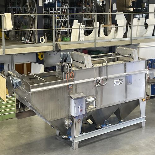 Línea de lavado de alimentos de boniatos - Schmatec GmbH - de inmersión