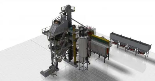 Planta de asfalto estacionaria - PBA 40-60 - Polygonmach