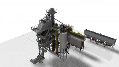 Planta de asfalto estacionaria - PBA 80-100 - Polygonmach
