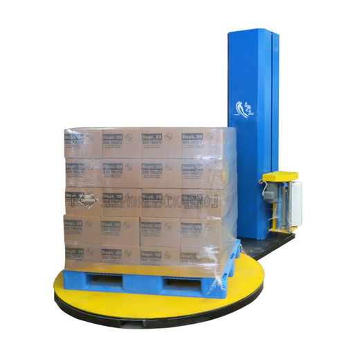 Envolvedora con plataforma giratoria - TP1650F-L - Shandong Sapphire Packaging Machinery - vertical / automática / para productos químicos