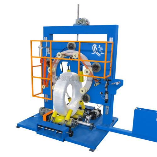 Enrolladora y embaladora vertical - Shandong Sapphire Packaging Machinery - para hilos de acero / para tubos flexibles