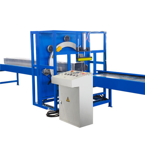 Envolvedora horizontal - Shandong Sapphire Packaging Machinery - con anillo rotativo / automática / para materiales de construcción