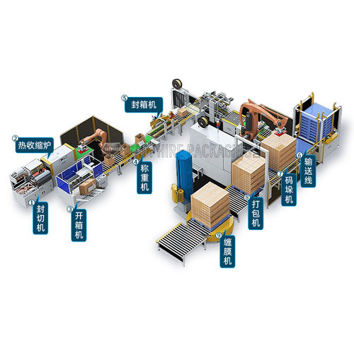 Línea de embalaje para la industria alimentaria - Shandong Sapphire Packaging Machinery - de cartón / automática
