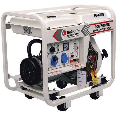 Grupo electrógeno diésel - DG7500TE - TMG POWER - monofásico / 50 Hz / enfriado por aire