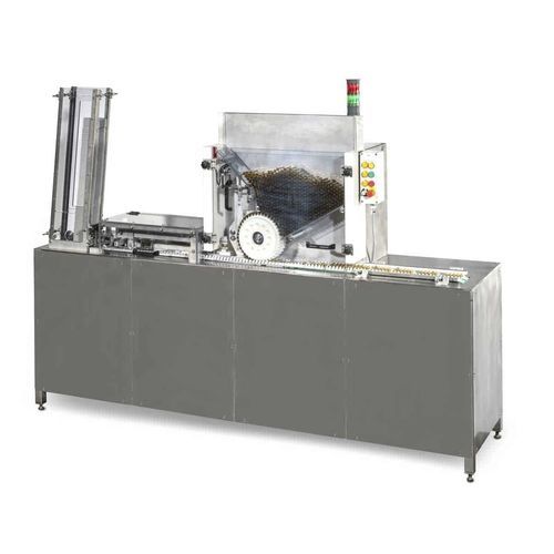 Empacadora de bandejas horizontal - DEREMAUX - de carga superior / semiautomática / para embalajes