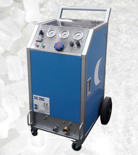 Máquina de limpieza criogénica manual - DC 280 - DCA Deckert Anlagenbau GmbH - monotubo / para trabajos de limpieza / para la eliminación de la pintura