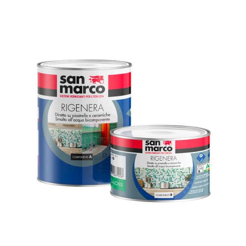 Imprimación bicomponente - RIGENERA  - SAN MARCO - a base de agua / esmalte / para plástico
