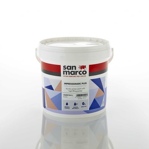 Imprimación de fibra acrílica - Impressomarc plus - SAN MARCO - para hormigón / para madera / para madera