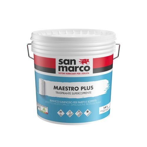 Pintura de acabado - Maestro plus - SAN MARCO - a base de agua / para hormigón / de dos capas