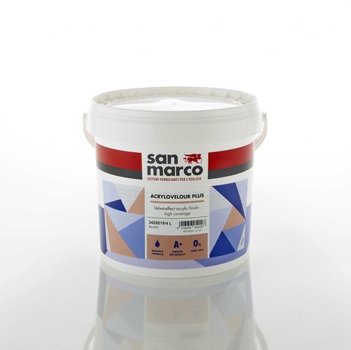 Pintura de secado rápido - Acrylovelour plus - SAN MARCO - de fibra acrílica / para hormigón / para muro