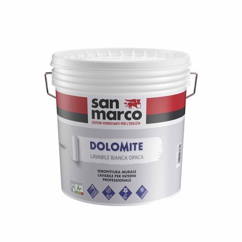 Pintura de acabado - Dolomite - SAN MARCO - a base de agua / de dos capas / blanca