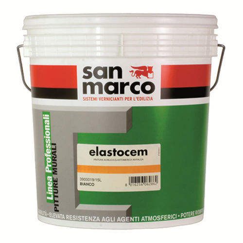 Pintura de protección - Elastocem - SAN MARCO - antimoho / de fibra acrílica / para hormigón