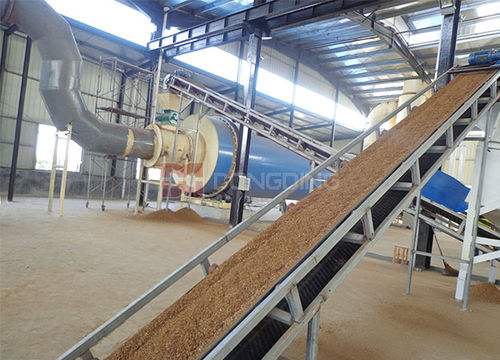 Secador de aire caliente - DDSG2 series - Dongding Machinery - de serrín / rotativo / de tambor