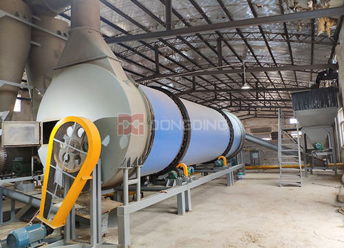 Secador de aire caliente - Coco Peat - Dongding Machinery - de serrín / de tambor