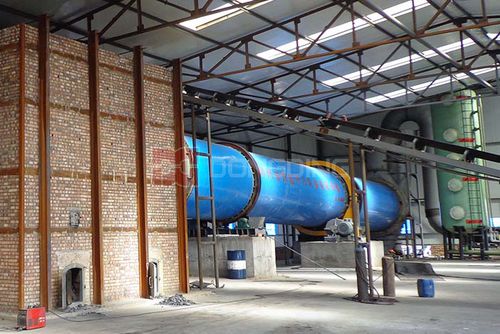 Secador de tambor - Dongding Machinery - de aire caliente / continuo / para fertilizante