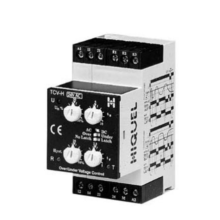 Relé de vigilancia de subtensión - TCV-H series  - HIQUEL - de sobretensión / 2NA/NC / AC/DC