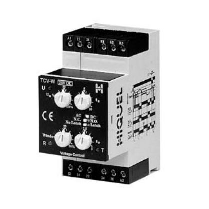 Relé de vigilancia de subtensión - TCV-W series  - HIQUEL - de sobretensión / 2NA/NC / AC/DC