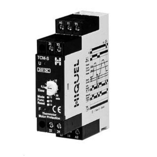 Relé de protección de temperatura - TCM series  - HIQUEL - 2NA/NC / AC/DC / motor