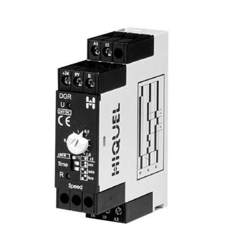 Relé de control de velocidad - DGR series  - HIQUEL - 1NA/NC / AC/DC / en riel DIN