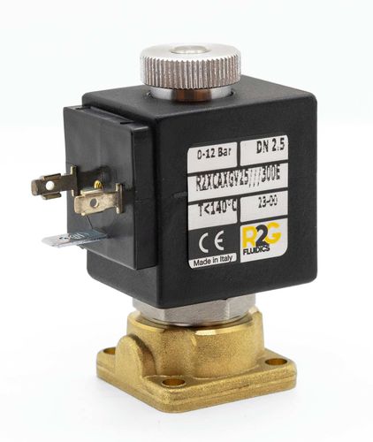 Electroválvula de acción directa - R2XC NA/NO - R2G Fluidics Srl - de 2 vías / normalmente abierta / agua