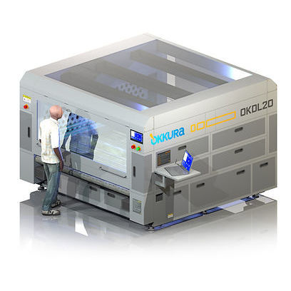 Máquina de corte láseres de 2 haces - OKDL20 - Okkura Limited - para tejidos técnicos / refrigerada con agua / completamente cerrada