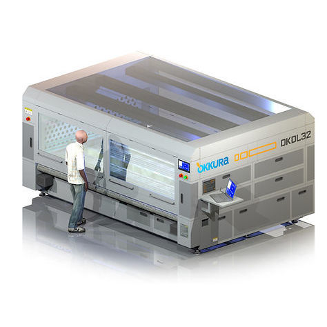 Máquina de corte láseres de 2 haces - OKDL32 - Okkura Limited - para tejidos técnicos / refrigerada con agua / completamente cerrada