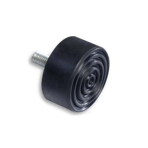 Soporte antivibratorio de caucho - KPM Plasto Rubber Co. - cilíndrico / de silicona / de EPDM