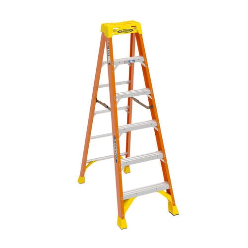 Escalera de tijera portátil - 6206 - WERNER CO - de fibra de vidrio