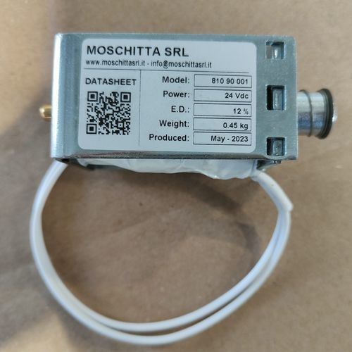 Electroimán lineal - 810 90 001 - MOSCHITTA SRL - para electroválvula / compacto / de potencia