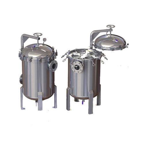 Cárter de filtro multibolsas - HL series - Guangde Huilong Environment Technology Co., Ltd. - para líquido / de acero inoxidable / dúplex