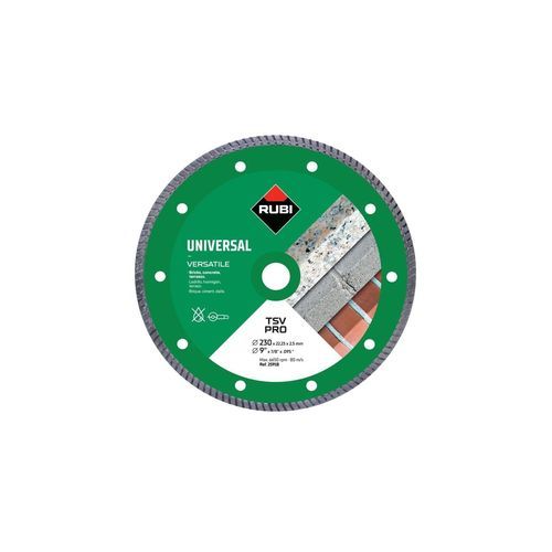 Hoja de sierra circular - TSV series - RUBI - para tronzado / de diamante / para hormigón