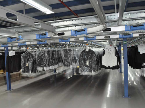 Sistema de transporte para transporte - OMNIFLO - Schönenberger Systeme GmbH - para ropa / para textiles / aéreo