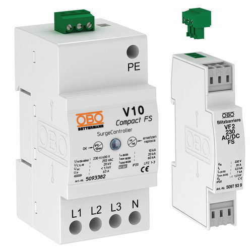 Protector de sobretensión de tipo 3 - Liva Group - para equipamiento electrónico / para señales de vídeo / en riel DIN