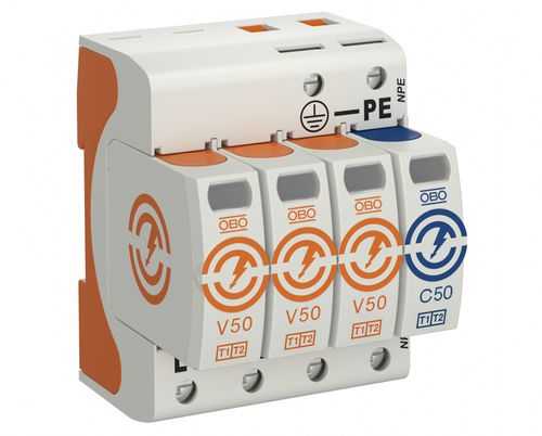 Protector de sobretensión clase II - Liva Group - clase I / tipo 1 + 2 / para equipamiento electrónico