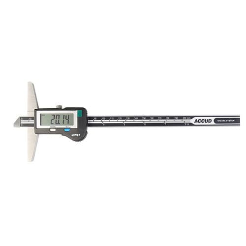 Pie de rey digital - 197 series - Accud Co. Ltd - de acero inoxidable / IP67