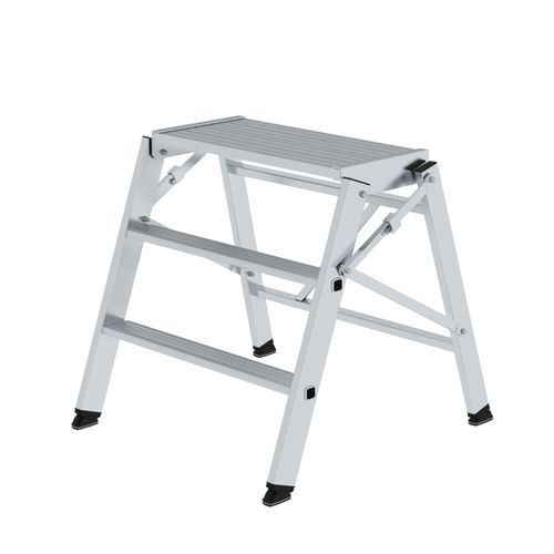Escalera de aluminio - 050006 - Munk Günzburger Steigtechnik - plegable / de plataforma / con certificado REACH